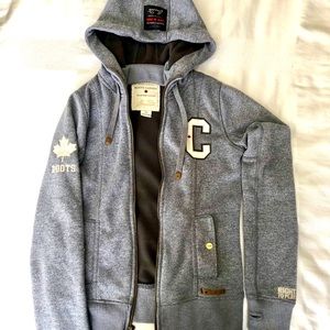 Roots Grey Zip-Up Hoodie